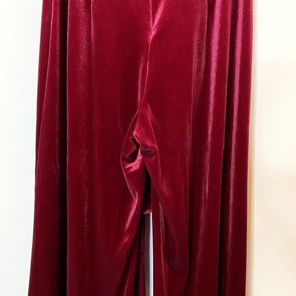 Misa Los Angeles Aliya Velvet Pant Wide Leg High Rise Vacation Holiday Date XS - Picture 8 of 13